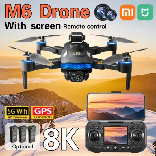 Xiaomi Mijia M6 Drone 8K Pro with 5G WIFI FPV HD Camera for Professional Aerial Shots With screen Remote control RC Quadcopter