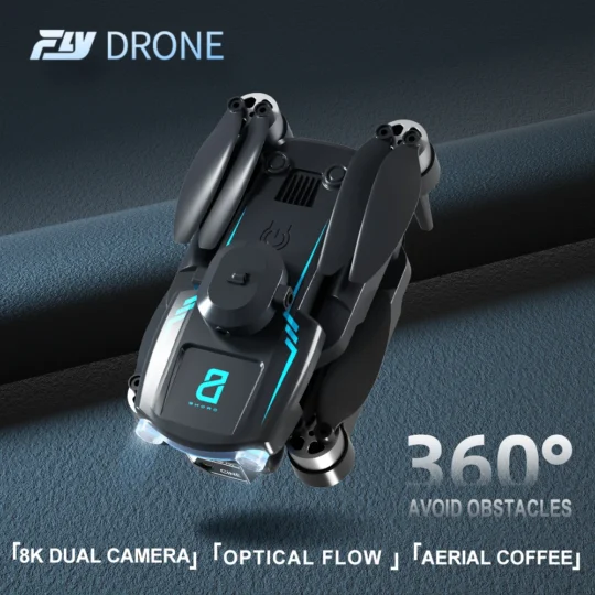 Brushless Drone F169 HD Aerial Photography Dual Camera Drones Optical Flow 360° Obstacle Avoidance Remote Control Dron Toys